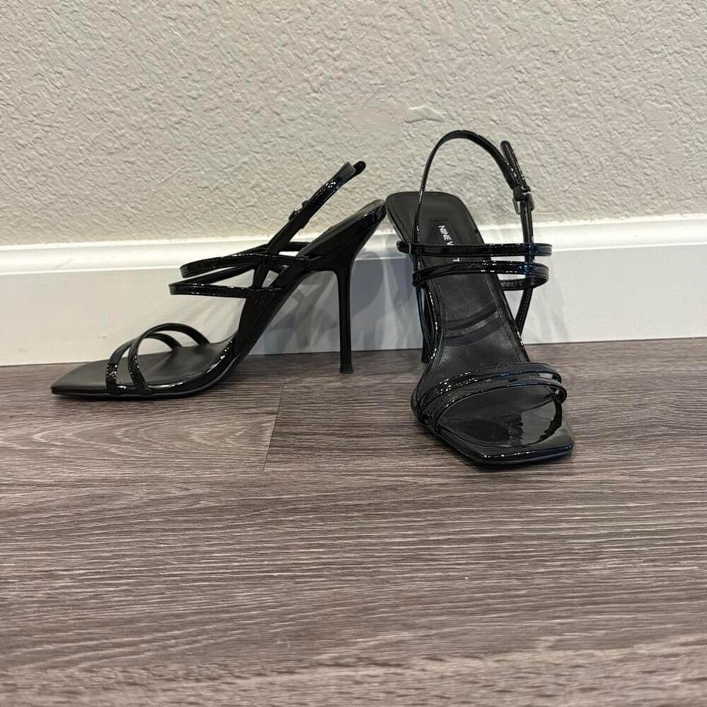 Nine West Size 8 Womens Penla Stiletto Strappy Heels Like New